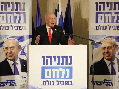  Benjamín Netanyahu lidera los primeros datos del escrutinio en Israel